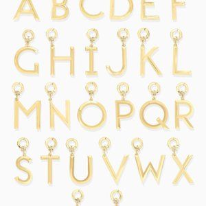NWT "L" Tatum Clip On Grand Beveled Alphabet Charm